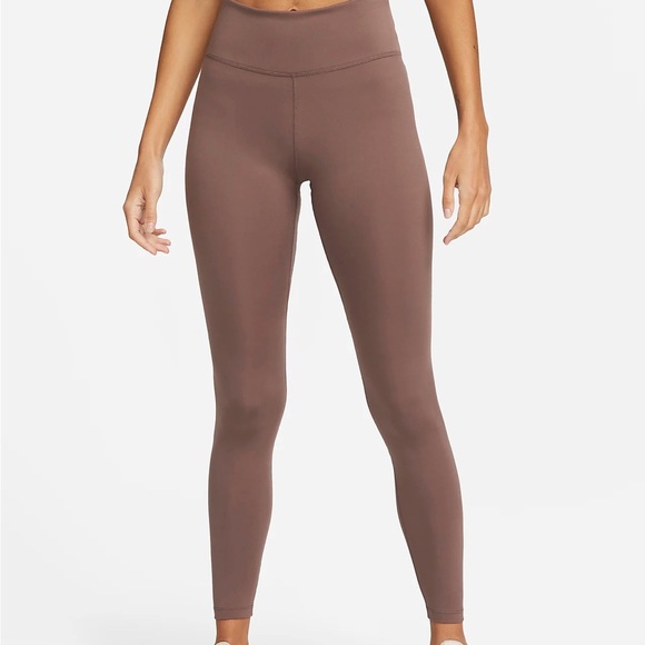 Nike Pants - Nike One Women's Mid-Rise Leggings in Plum Eclipse (Mauve Brown)